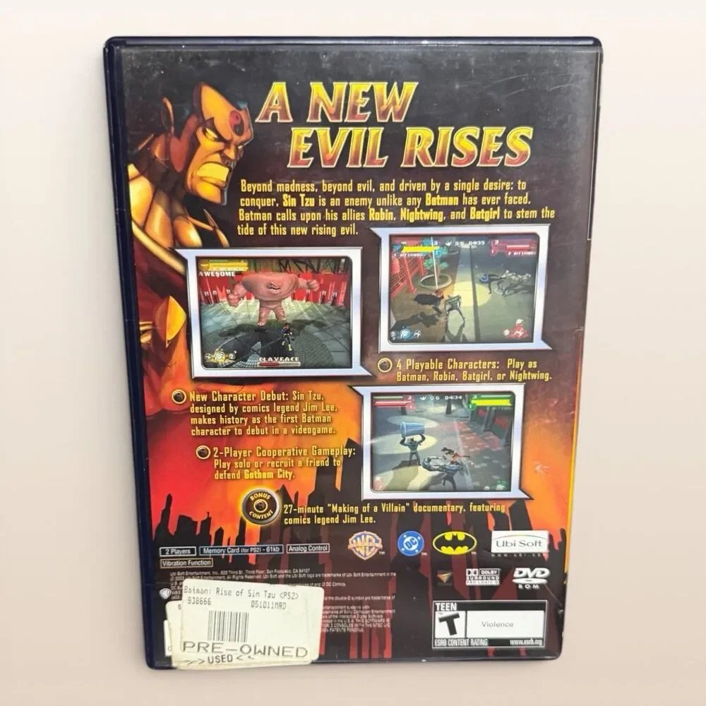 Sony Playstation 2 (PS2) - Batman: Rise of Sin Tzu - CIB